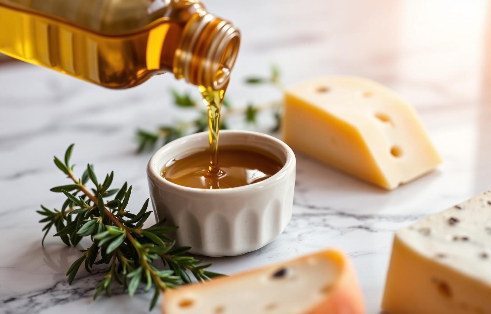 Premium artisan olive oil and gourmet pantry items